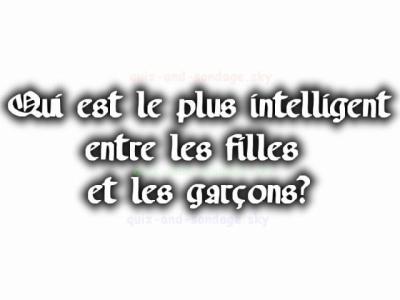 qui est le plus intelligent